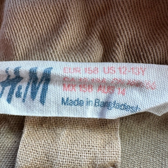 H&M Boys Khaki Jogger Pants Size 12-13 - Picture 6 of 6